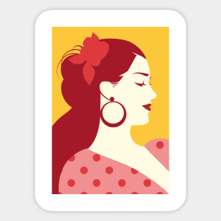 Spanish Woman Sticker